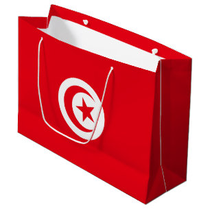 Grand Sac Cadeau Drapeau de la Tunisie