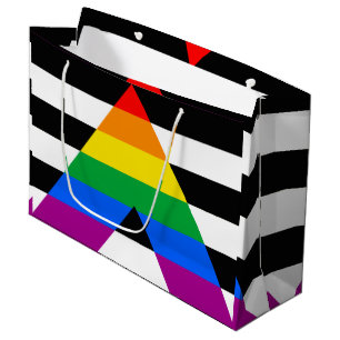 Grand Sac Cadeau Drapeau de l'allié LGBTQ+