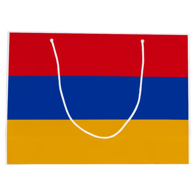 Grand Sac Cadeau Drapeau de l'Arménie (Dos)