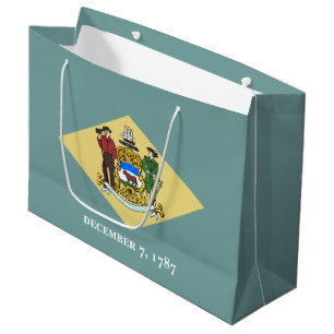 Grand Sac Cadeau Drapeau de l'État du Delaware