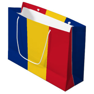 Grand Sac Cadeau Drapeau de Roumanie