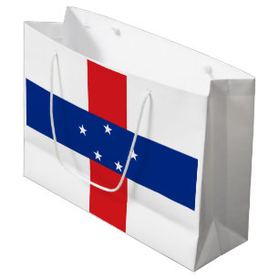 Grand Sac Cadeau Drapeau des Antilles néerlandaises