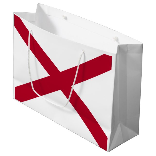 Grand Sac Cadeau Drapeau d'État de l'Alabama (Devant Angle)