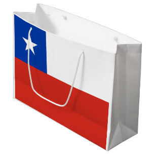 Grand Sac Cadeau Drapeau du Chili