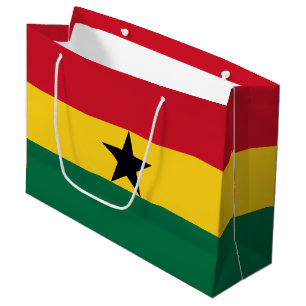 Grand Sac Cadeau Drapeau du Ghana