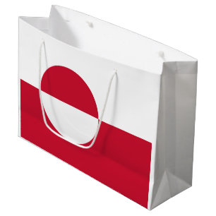 Grand Sac Cadeau Drapeau du Groenland