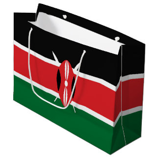 Grand Sac Cadeau Drapeau du Kenya