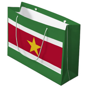 Grand Sac Cadeau Drapeau du Suriname