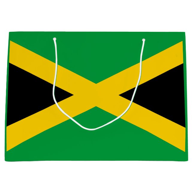 Grand Sac Cadeau Drapeau jamaïcain (Devant)