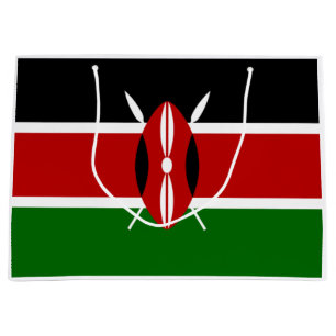 Grand Sac Cadeau Drapeau kényan (Kenya)