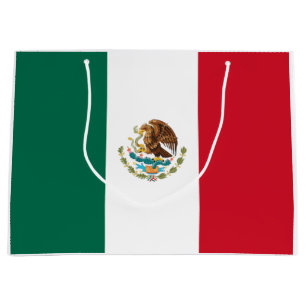 Grand Sac Cadeau Drapeau mexicain (Mexique)