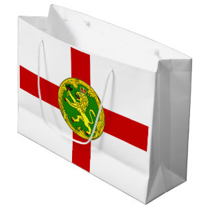 Grand Sac Cadeau Drapeau patriotique d'Aurigny