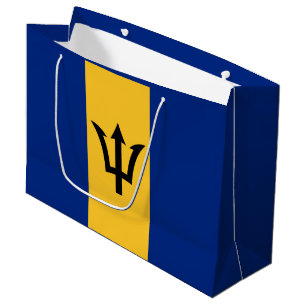 Grand Sac Cadeau Drapeau patriotique de la Barbade