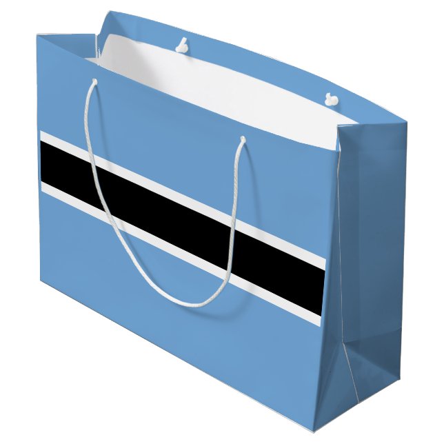Grand Sac Cadeau Drapeau patriotique du Botswana (Dos Angle)