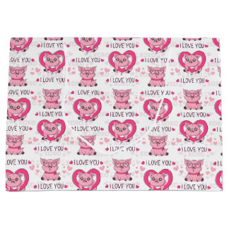 Grand Sac Cadeau Drôle Pun d'amour de porc