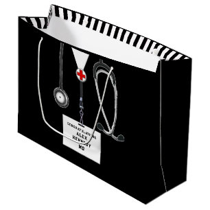 Grand Sac Cadeau École de médecine personnalisée pour médecin