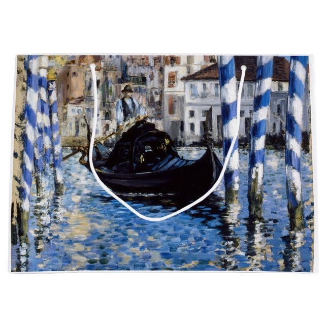 Grand Sac Cadeau Edouard Manet - Grand Canal, Venise (Devant)
