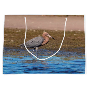 Grand Sac Cadeau Egret rouge sur North Beach
