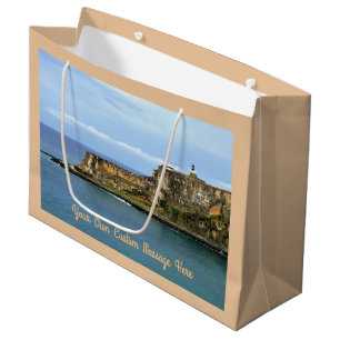 Grand Sac Cadeau El Morro Guarding San Juan Bay Entrée Custom