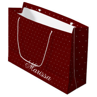 Grand Sac Cadeau Élégant moderne stylish Nom personnalisé