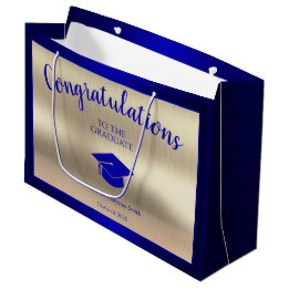 Grand Sac Cadeau Élégante classe de diplômés de 2024 Félicitations
