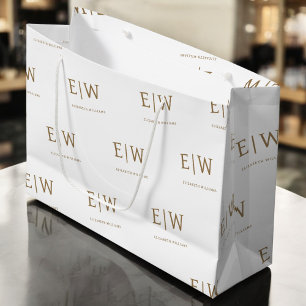 Grand Sac Cadeau Emballage d'entreprise commerciale personnalisé av