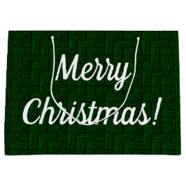 Grand Sac Cadeau Émeraude Joyeux cadeau de Noël