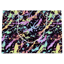 Grand Sac Cadeau encre arc-en-ciel extrême :