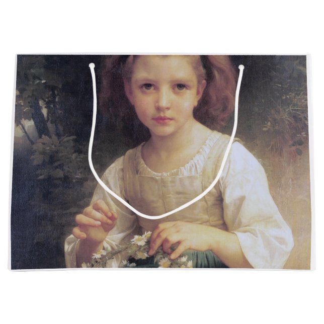 Grand Sac Cadeau Enfant Braiing a Crown, Bouguereau (Devant)