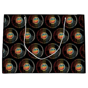 Grand Sac Cadeau Enregistrement Tourne-disque DJ pour auditeurs vin