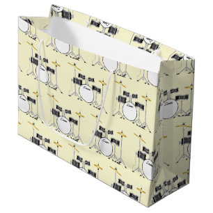 Grand Sac Cadeau Ensemble de tambour Musique de groupe d'enseignant