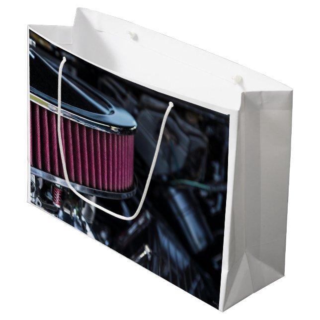 Grand Sac Cadeau Entrée d'air Chrome (Devant Angle)