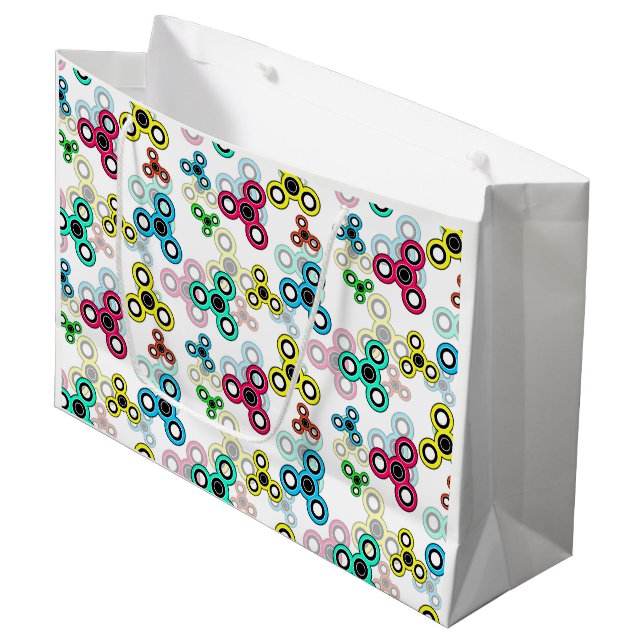 Grand Sac Cadeau Épouses multicolores (Devant Angle)