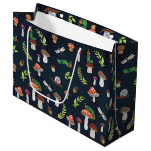 Grand Sac Cadeau Eric Carle Motif Bugs et Champignons