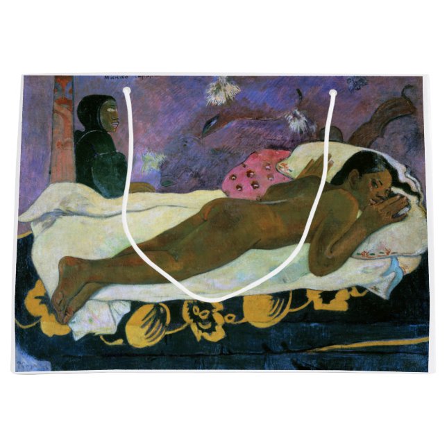 Grand Sac Cadeau Esprit de l'observation des morts, Gauguin (Devant)