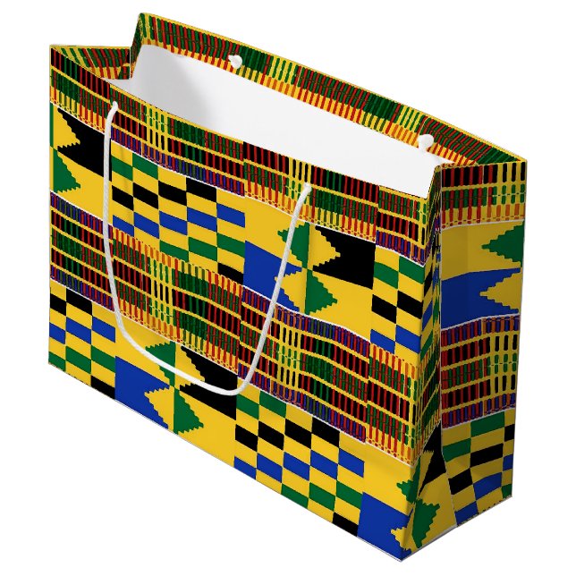 Grand Sac Cadeau Ethnique (Devant Angle)