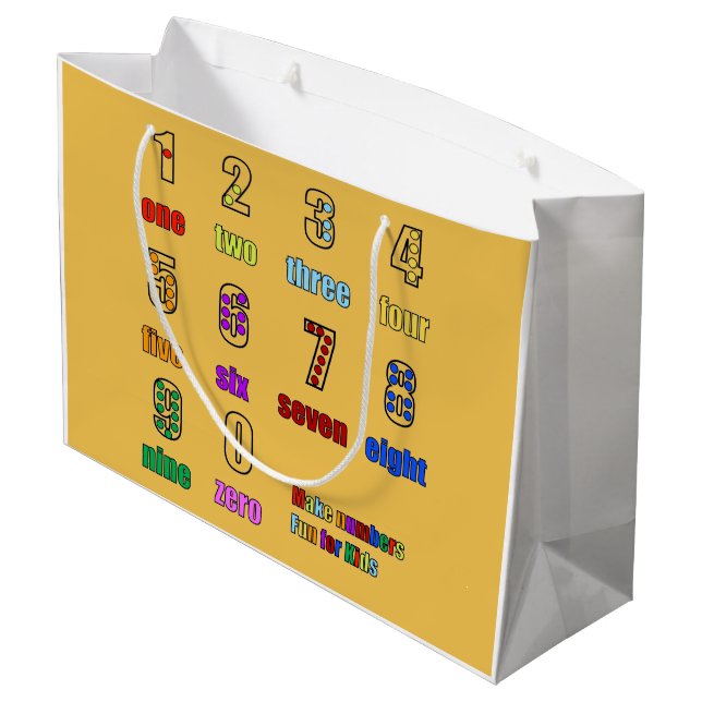 GRAND SAC CADEAU ÉTUDE DES NOMBRES FUNTIME (Dos Angle)