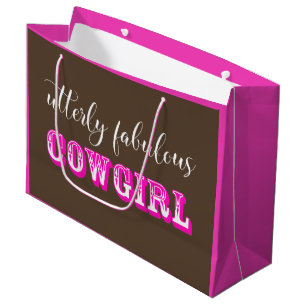 Grand Sac Cadeau "Fabulous Cowgirl"
