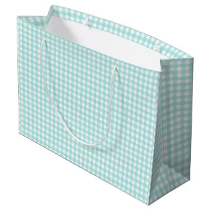 Grand Sac Cadeau Faye et Lauren Papier Gingembre Bleu Aqua