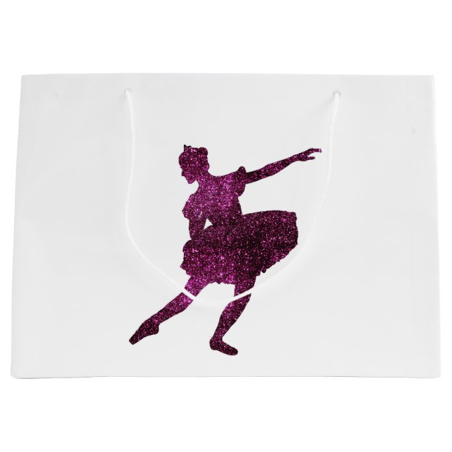 Grand Sac Cadeau Fée de prune de sucre double face (Devant)