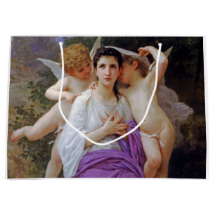 Grand Sac Cadeau Femme avec Cupidon, Bouguereau