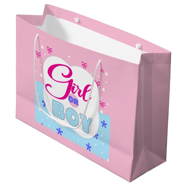 Grand Sac Cadeau Femme ou garçon (Devant Angle)