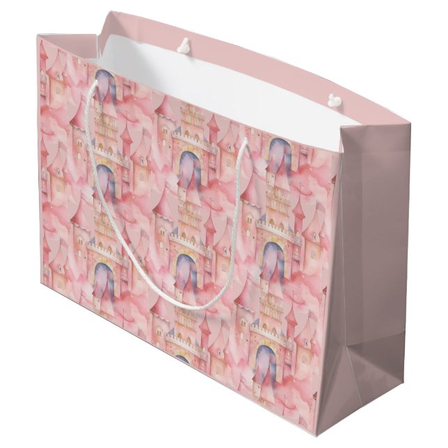 Grand Sac Cadeau Fête d'anniversaire de la princesse (Dos Angle)