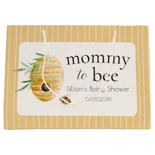 Grand Sac Cadeau Fête de naissance de bébé abeille Maman abeille à