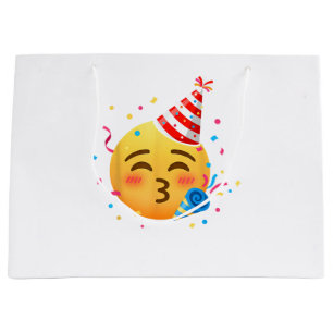 Grand Sac Cadeau Fête d'émoticônes drôles