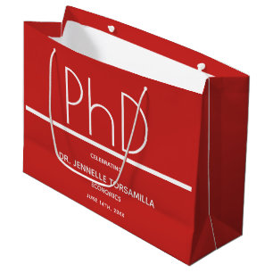Grand Sac Cadeau Fête des diplômes de doctorat