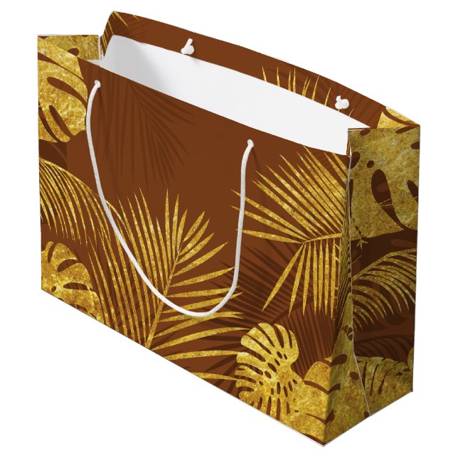 Grand Sac Cadeau Feuille 13 (Dos Angle)