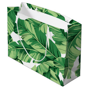 Grand Sac Cadeau Feuilles de bananes
