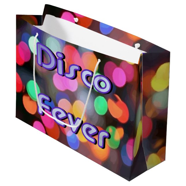 Grand Sac Cadeau Fièvre Disco 1 (Devant Angle)