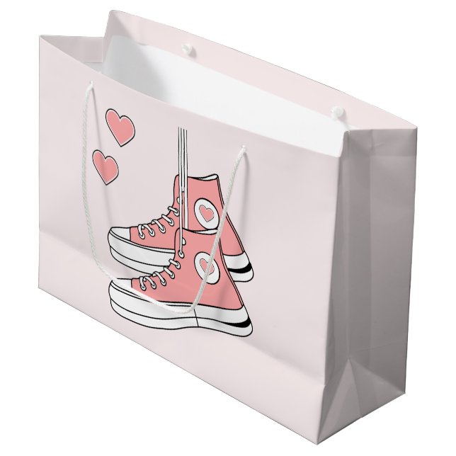 Grand Sac Cadeau Fille rose Basket (Devant Angle)